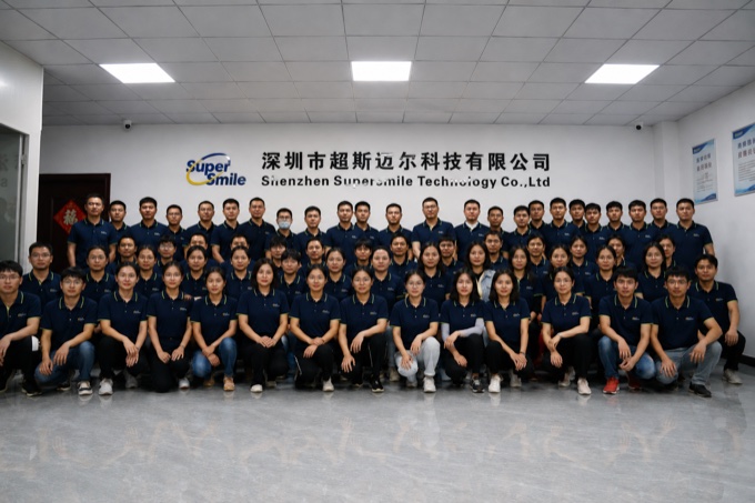 Super Smile factory team group photo