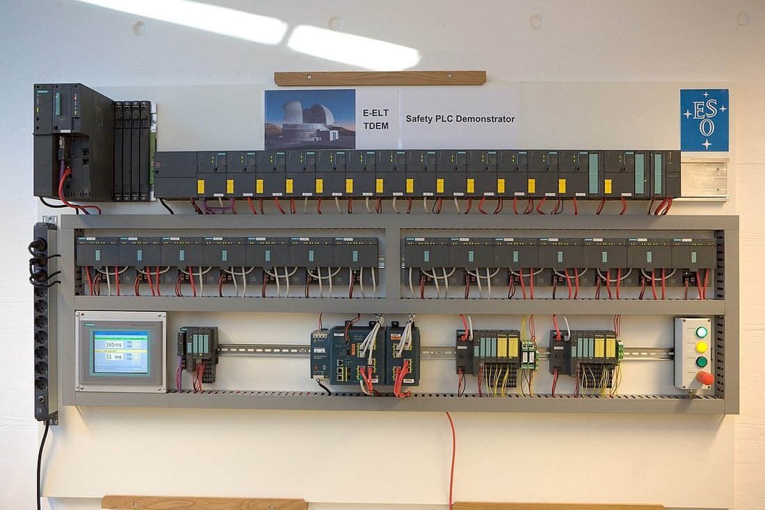 ESO safety-PLC technology demonstrator, shown as an industrial-control reference.