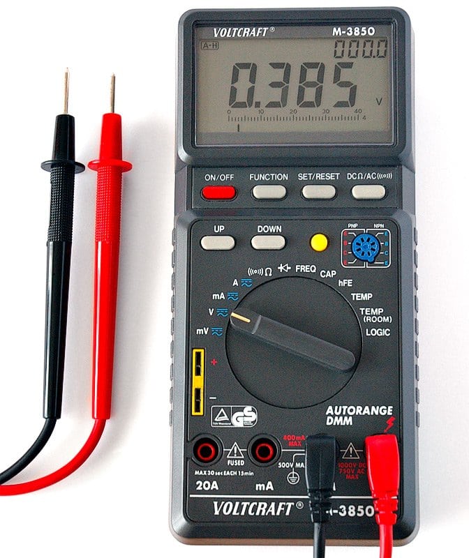 Multimeter as an electrical inspection tool; project-specific checks remain necessary.