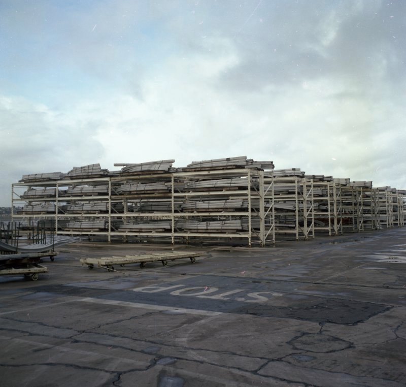 Archive material-storage photograph: delivery planning starts with the complete BOM, not one housing.