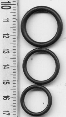 Seal material reference: generic O-rings illustrate dimensional control, not DT wire seals.