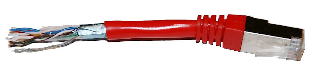 Foil-shielded paired cable illustrates pair construction; it is not an automotive HSD assembly.