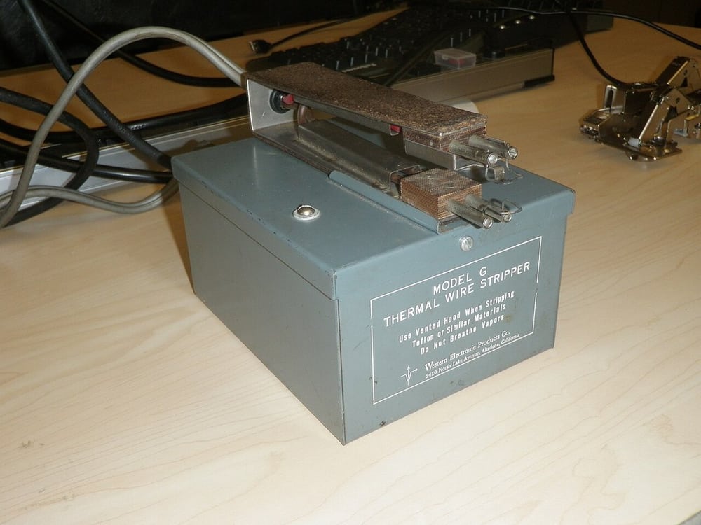 A thermal wire stripper illustrates why insulation construction affects preparation methods.