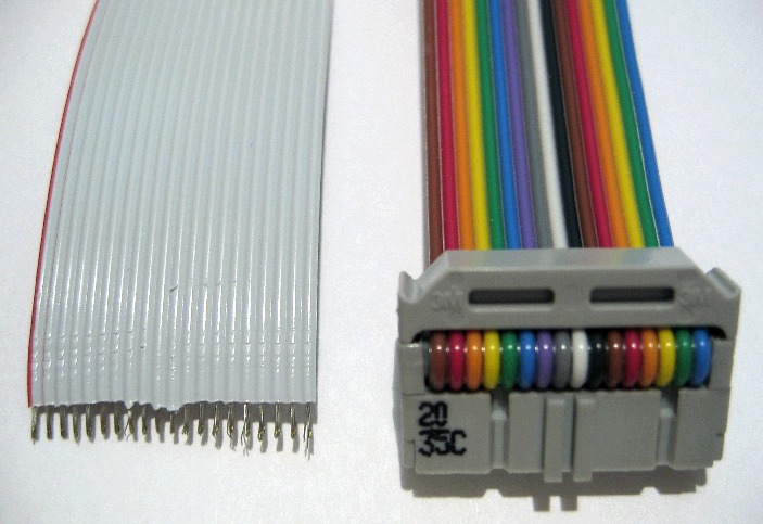 Route a flat cable for signal and service