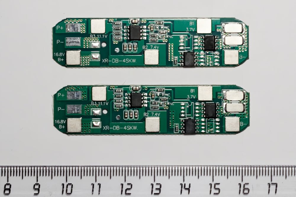 Battery-management boards illustrate low-voltage control electronics, not high-voltage cable qualification.