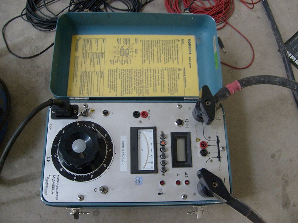 Low-resistance measurement equipment reference; select the method and test conditions for the actual joint.