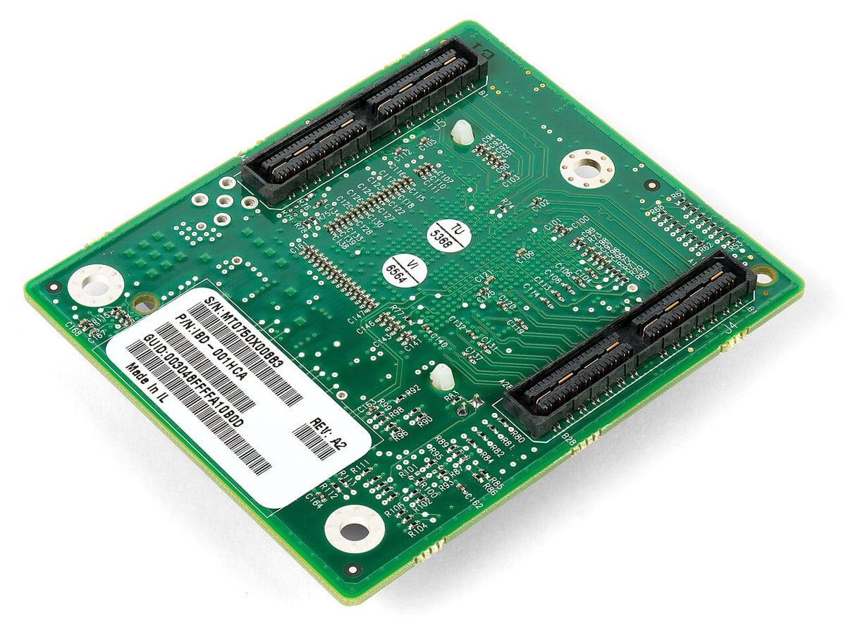 Small board interconnect detail illustrates alignment and mounting constraints, not a verified SlimStack part.