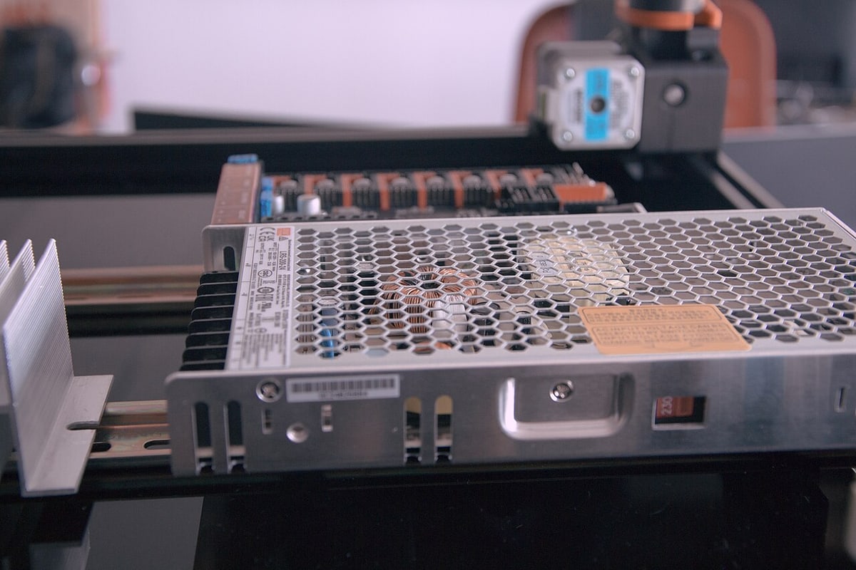 Equipment electronics illustrate differing power, signal and service requirements; the connector brand is not inferred from the scene.