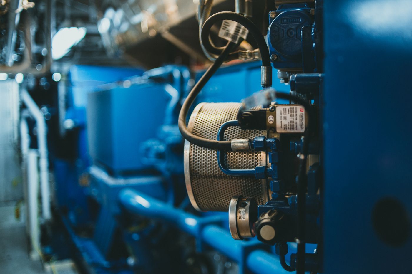 Industrial machines and distributed sensors