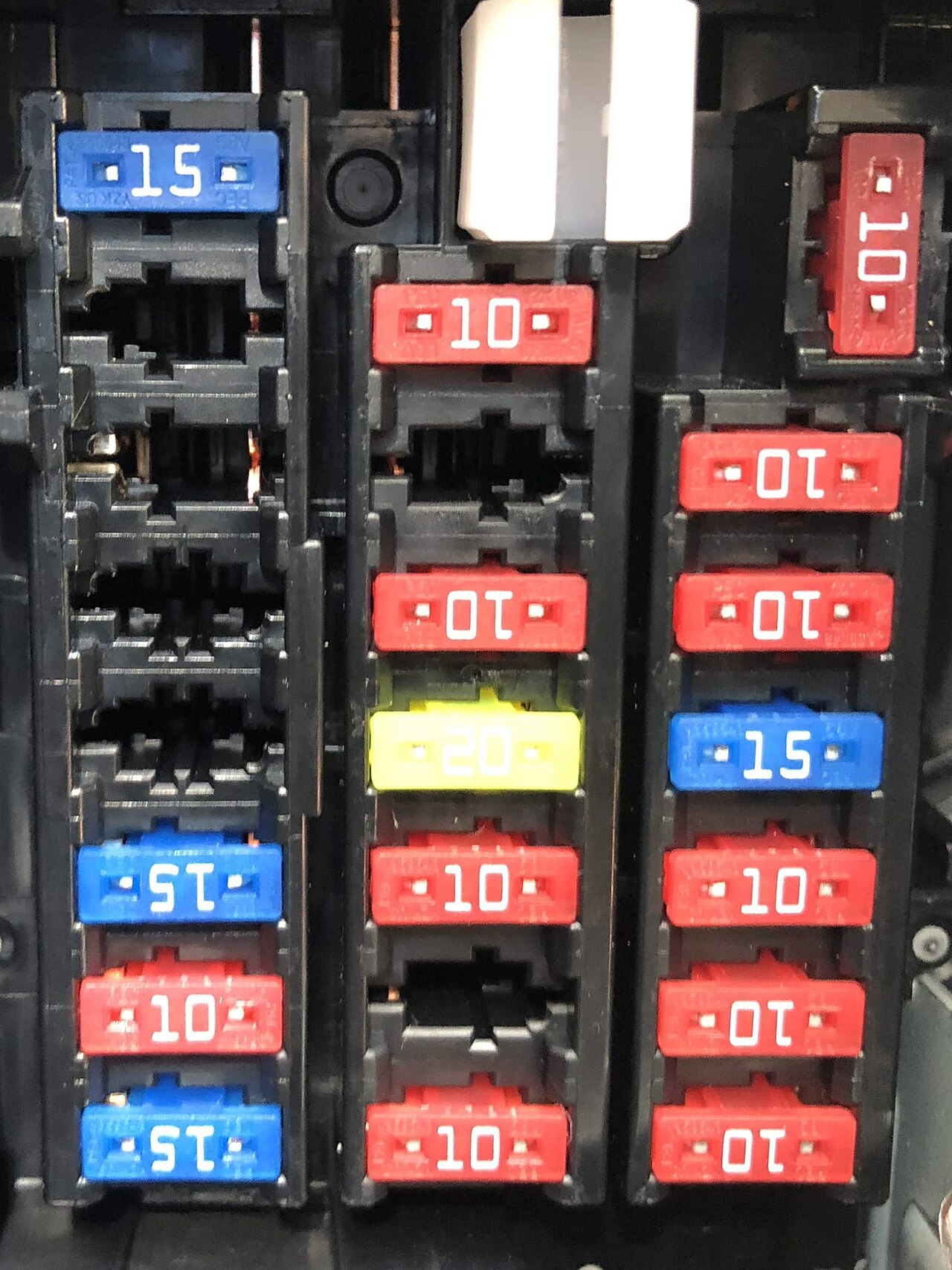 Automotive fuse-box detail