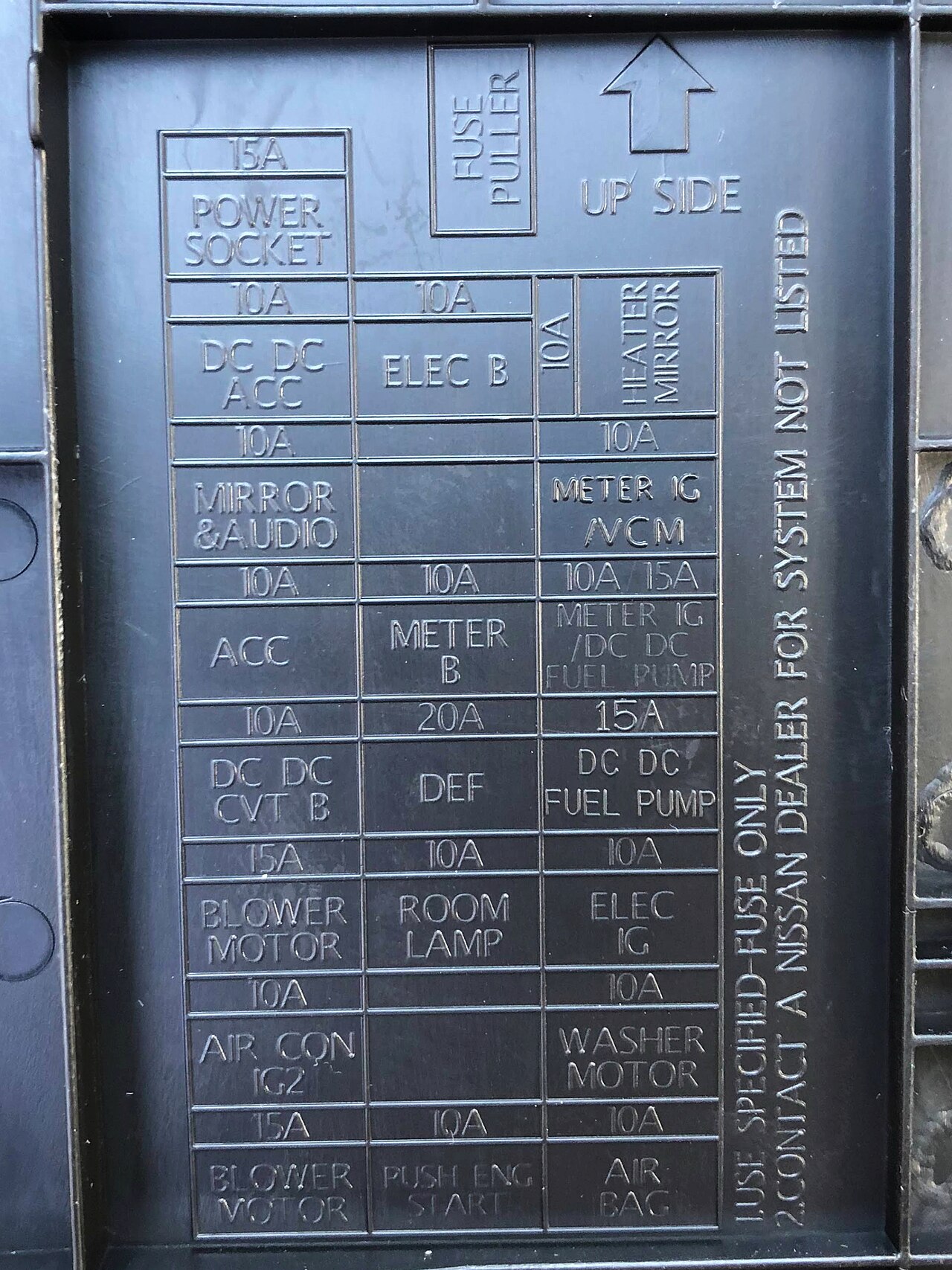 A circuit-position label supports controlled assembly and later service.