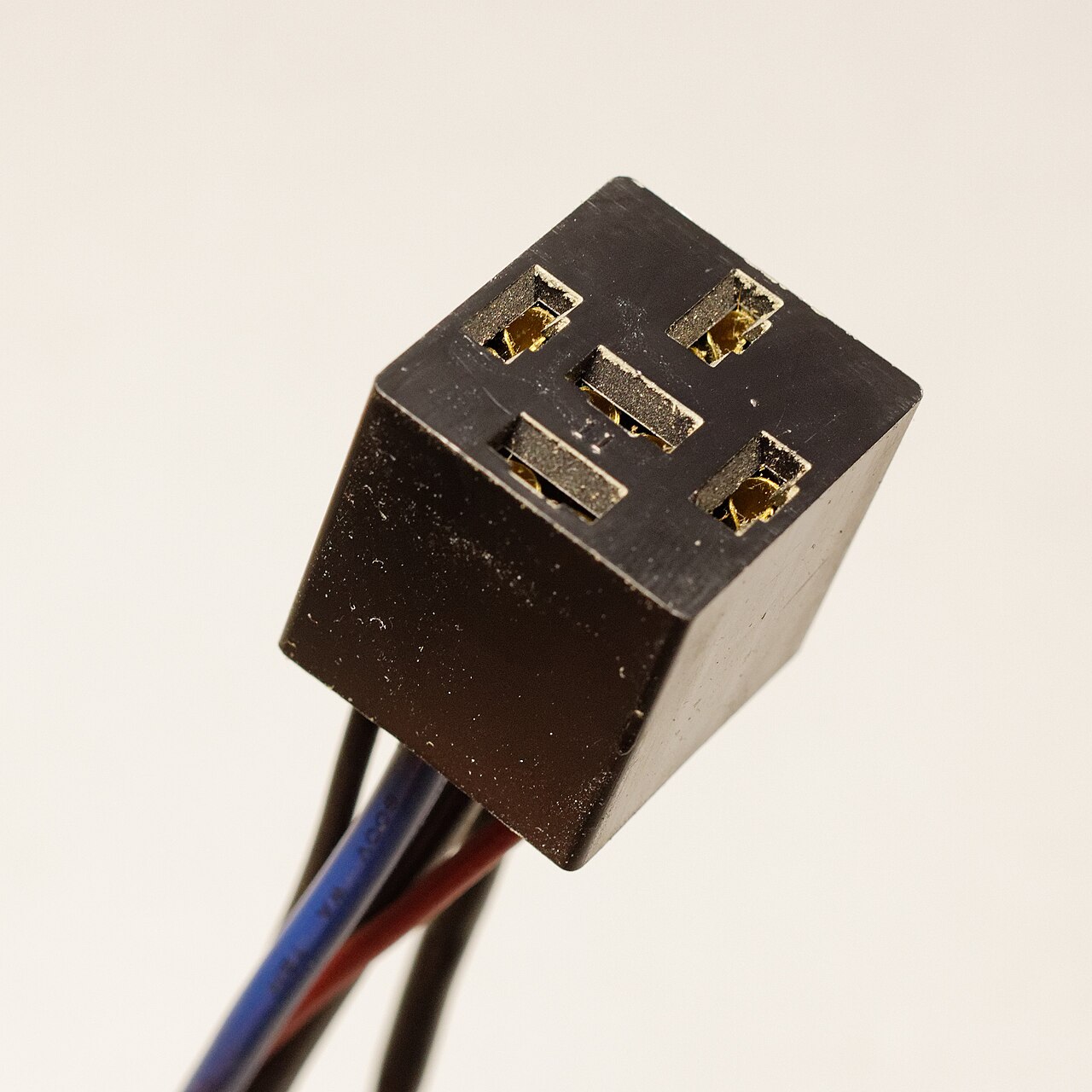 Relay sockets determine terminal retention and service access.