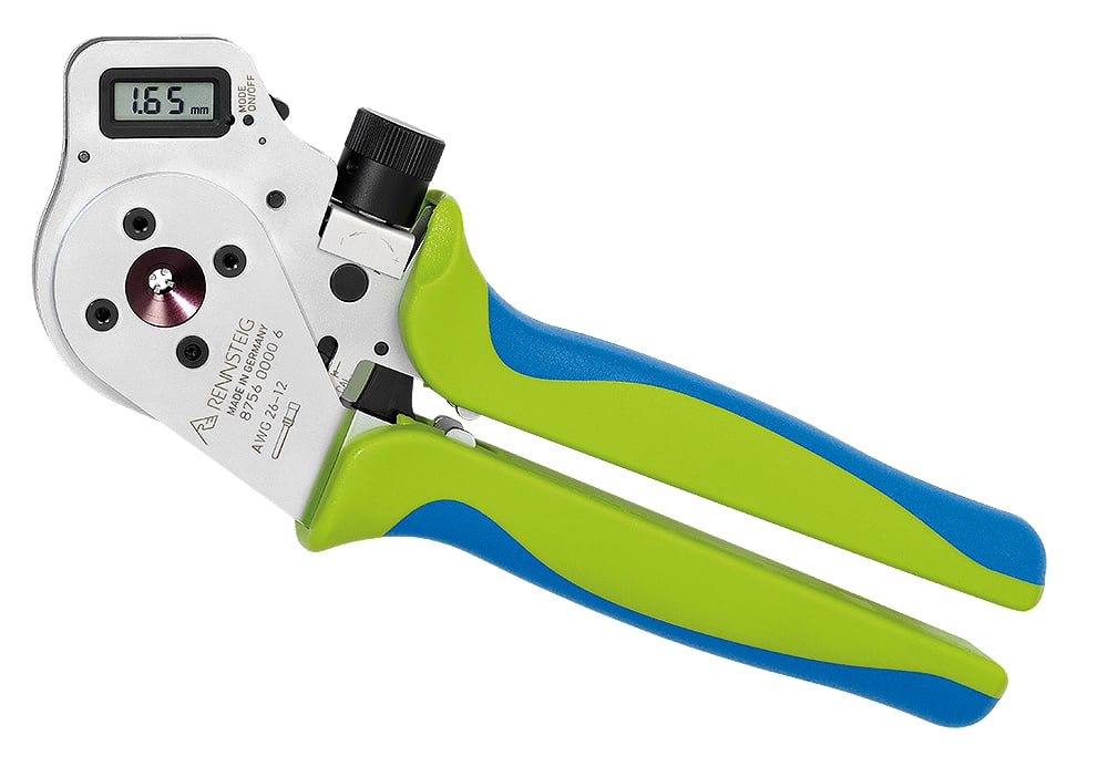 Indent-crimp tooling reference. Actual tooling must match the specified terminal; this tool is not prescribed for every TE / AMP series.