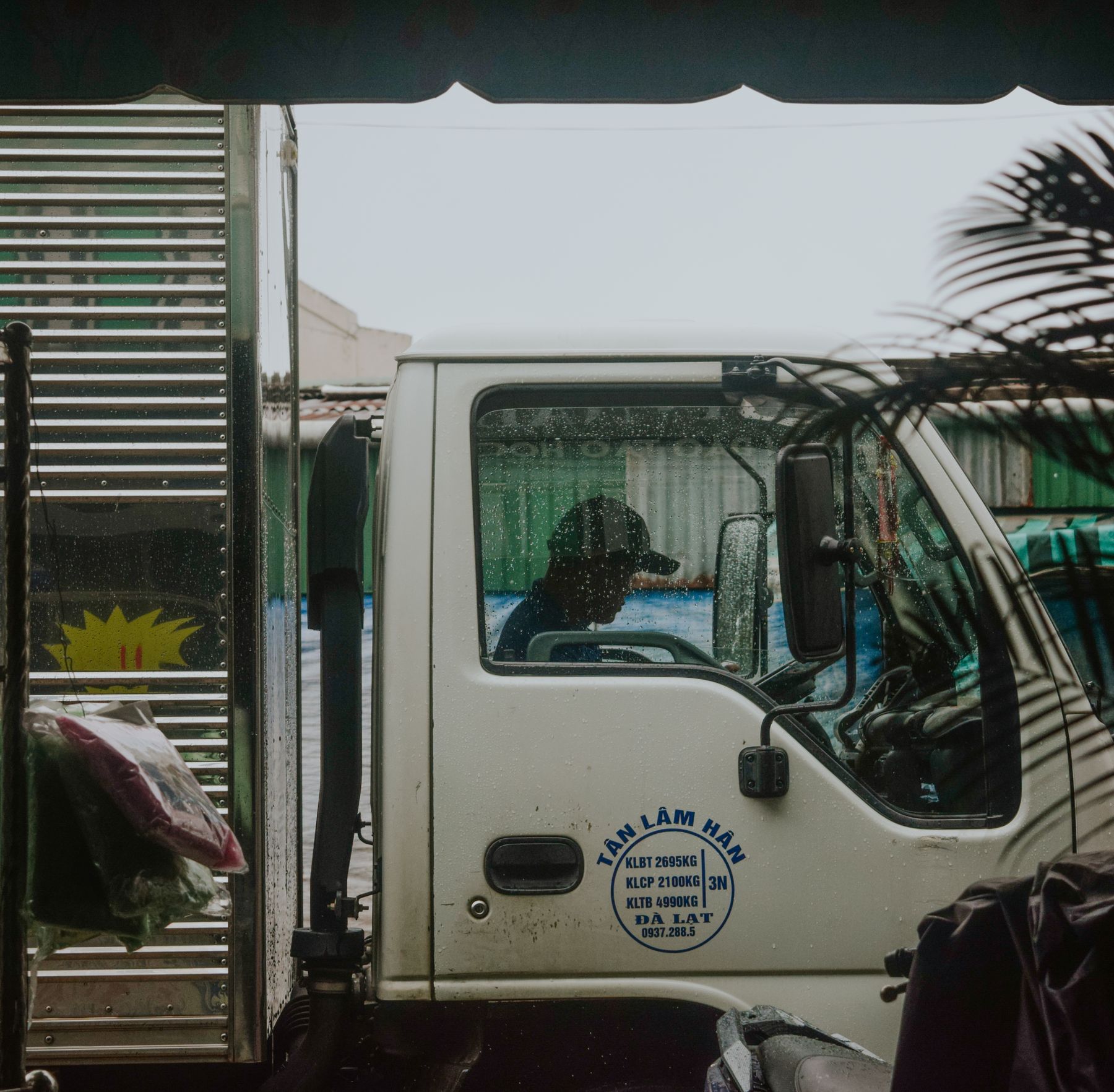 Truck cab door, side mirror and exterior