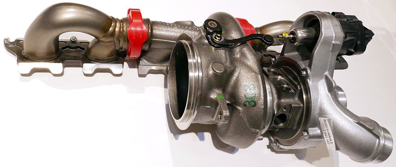 A turbocharger and actuator assembly illustrates why mechanical and electrical matching must be considered together.