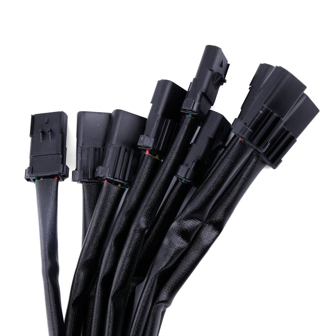 Our connector-lead examples; sealing performance requires the complete specified assembly.