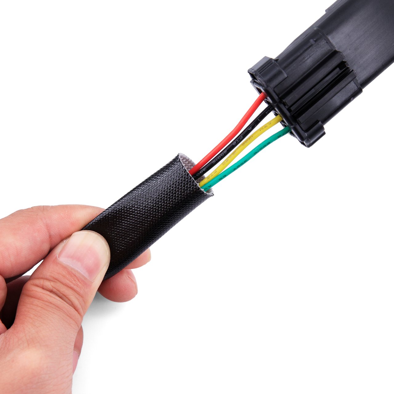 Our lead construction shows separate insulated conductors and outer protection.