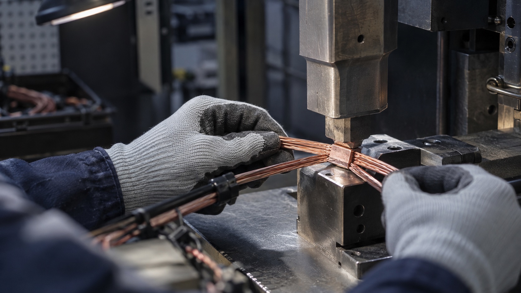 Ultrasonic wire splice workstation
