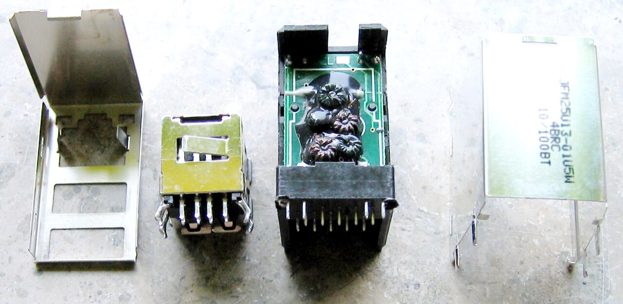 Shell, insert and contact construction