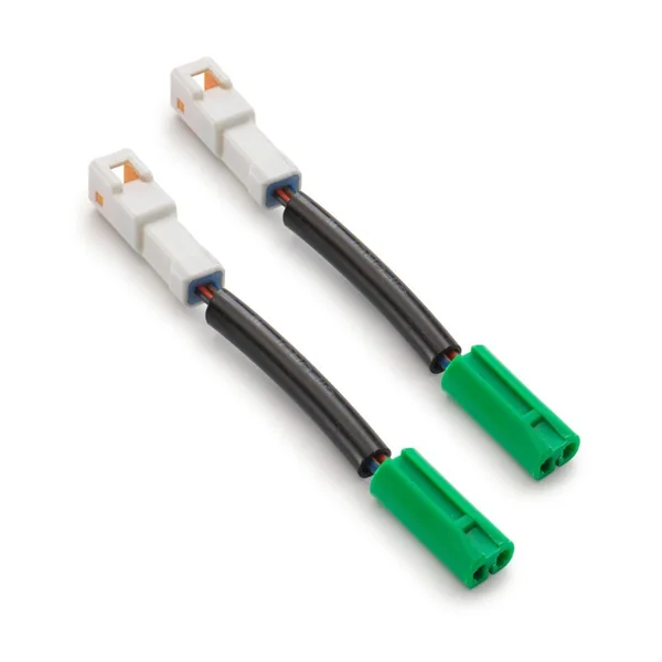 Motorcycle Turn-Signal Light Dual Plugs Adapter Harness 2-Piece Set