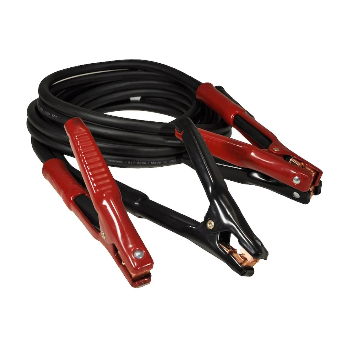 Spring-Loaded Clamp Handle Battery Jumper Leads