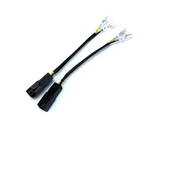 Motorcycle Turn-Signal Light Plug to 3-Terminal Short Harness 2-Piece Set