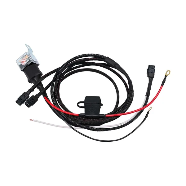 Auxiliary Vehicle Light with Fuse Holder Single-Relay Harness