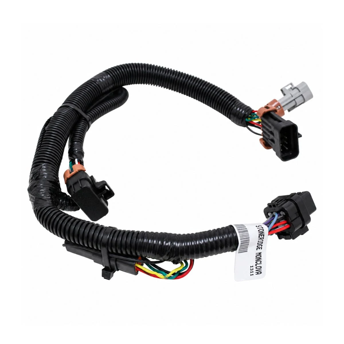 Construction close-up of Agricultural Equipment Dual Main Plugs & Circular Branch Harness