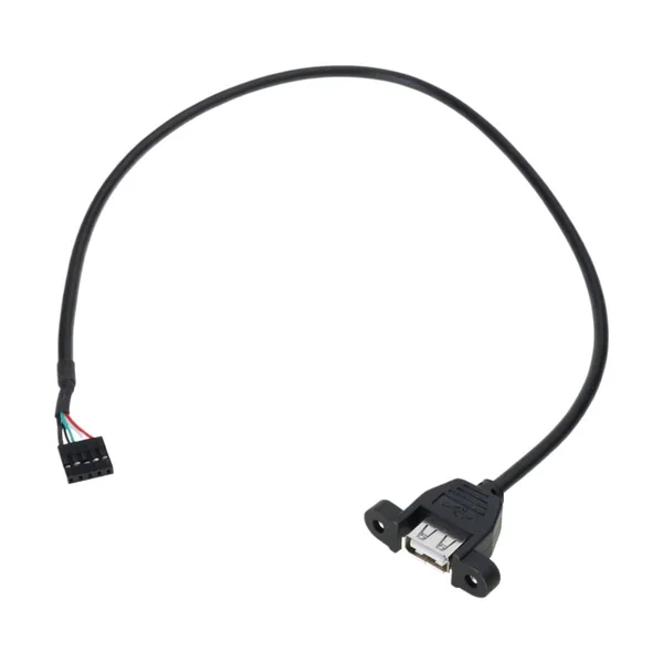 9PIN Motherboard Connector to Dual USB Socket Harness