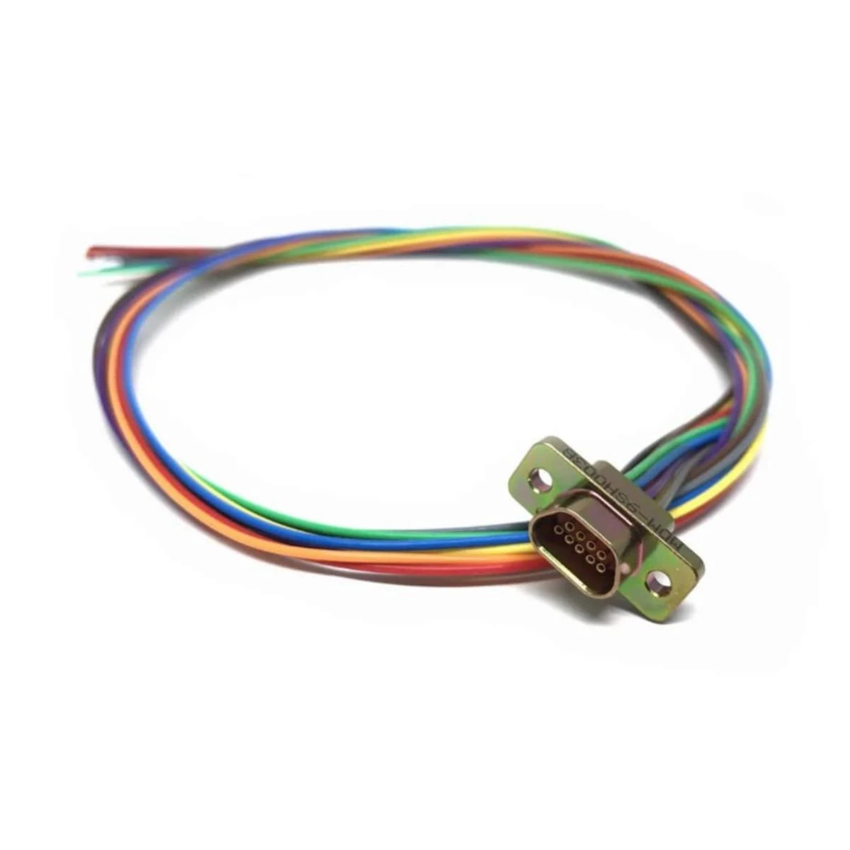 Construction close-up of Micro-D 9-Pin Pigtail