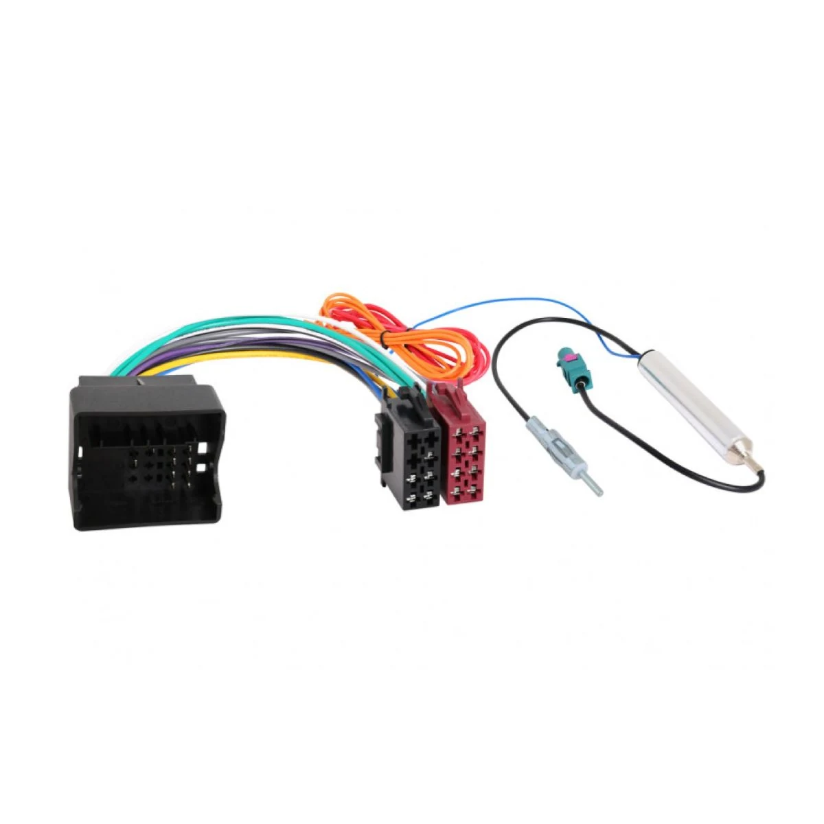 Construction close-up of ISO to Quadlock & Fakra Antenna Adapter Harness Set