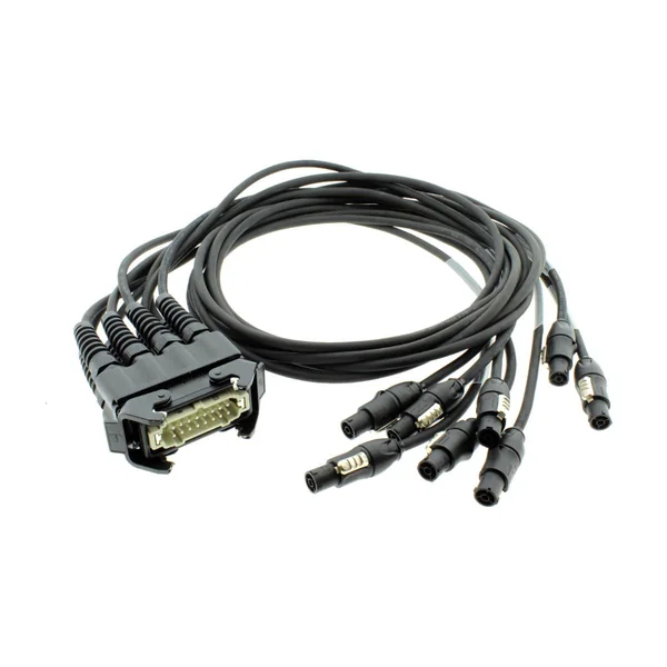 Han16B Rectangular Connector to 4-Way Circular Socket Harness