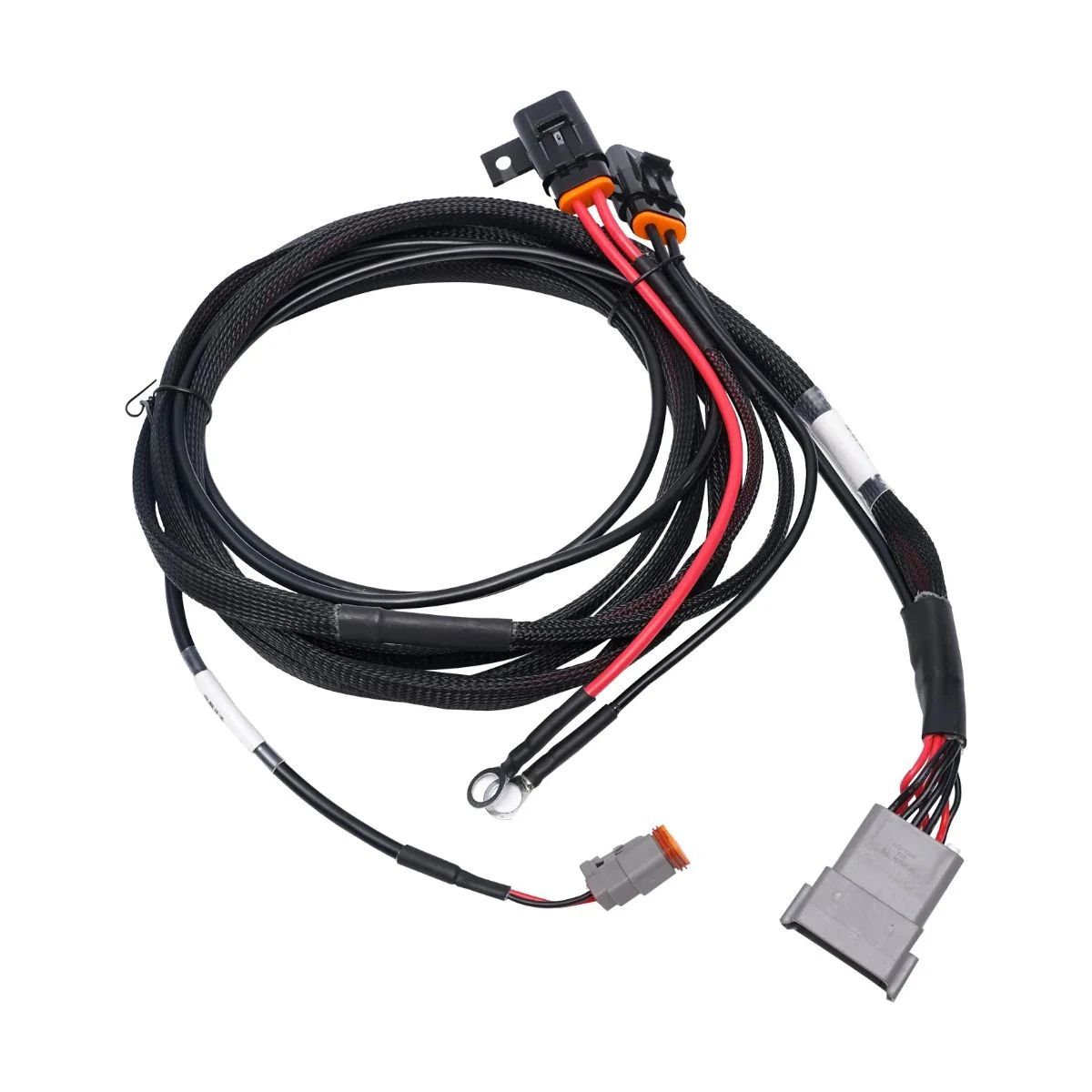 Construction close-up of Corrugated-Conduit Power & Control Harness