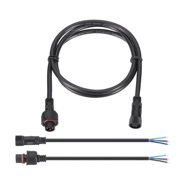 Circular Male-to-Female Plugs Extension Harness Set