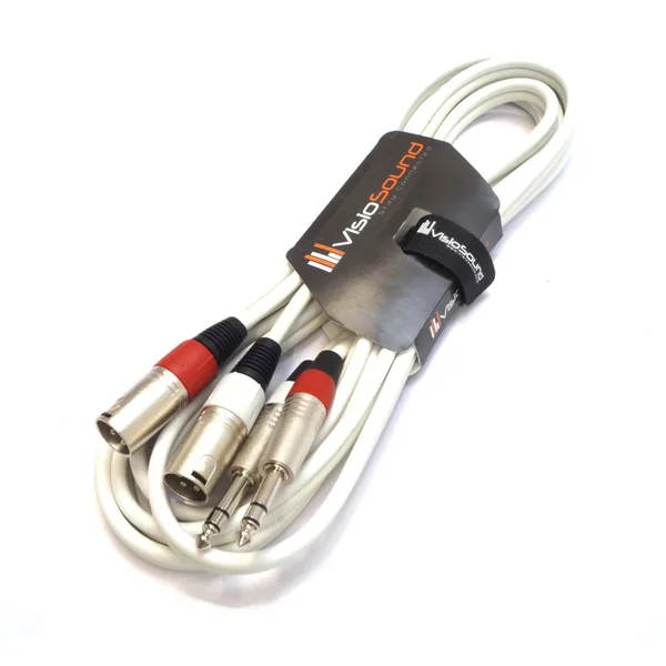 Dual XLR to Dual 6.35mm TRS Audio Cable