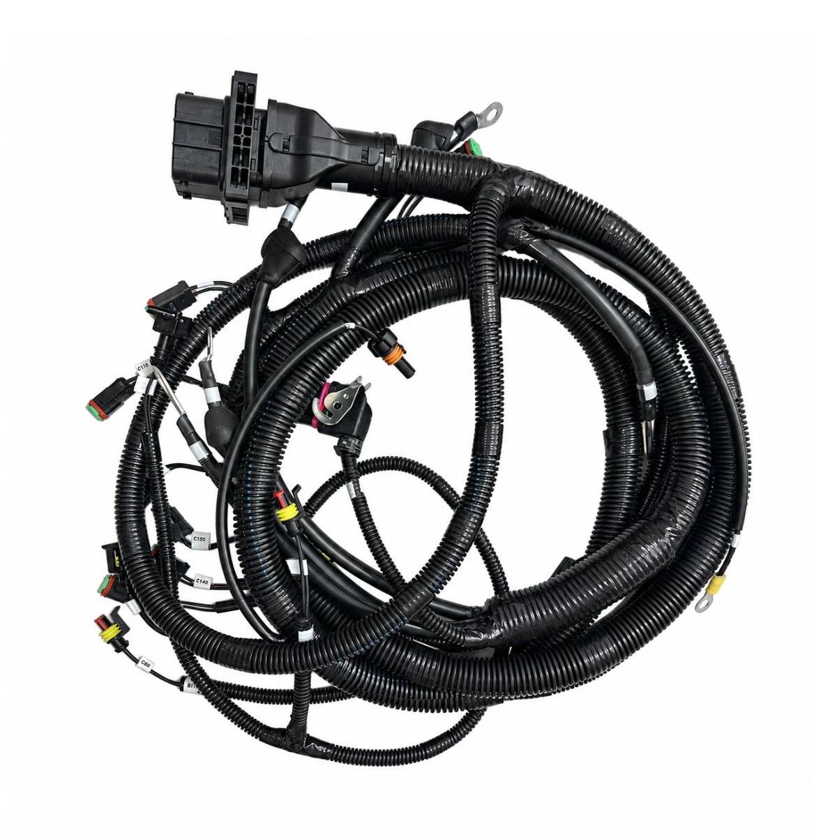 Construction close-up of 4034590/4140895 Forklift Main Plug Branch Harness