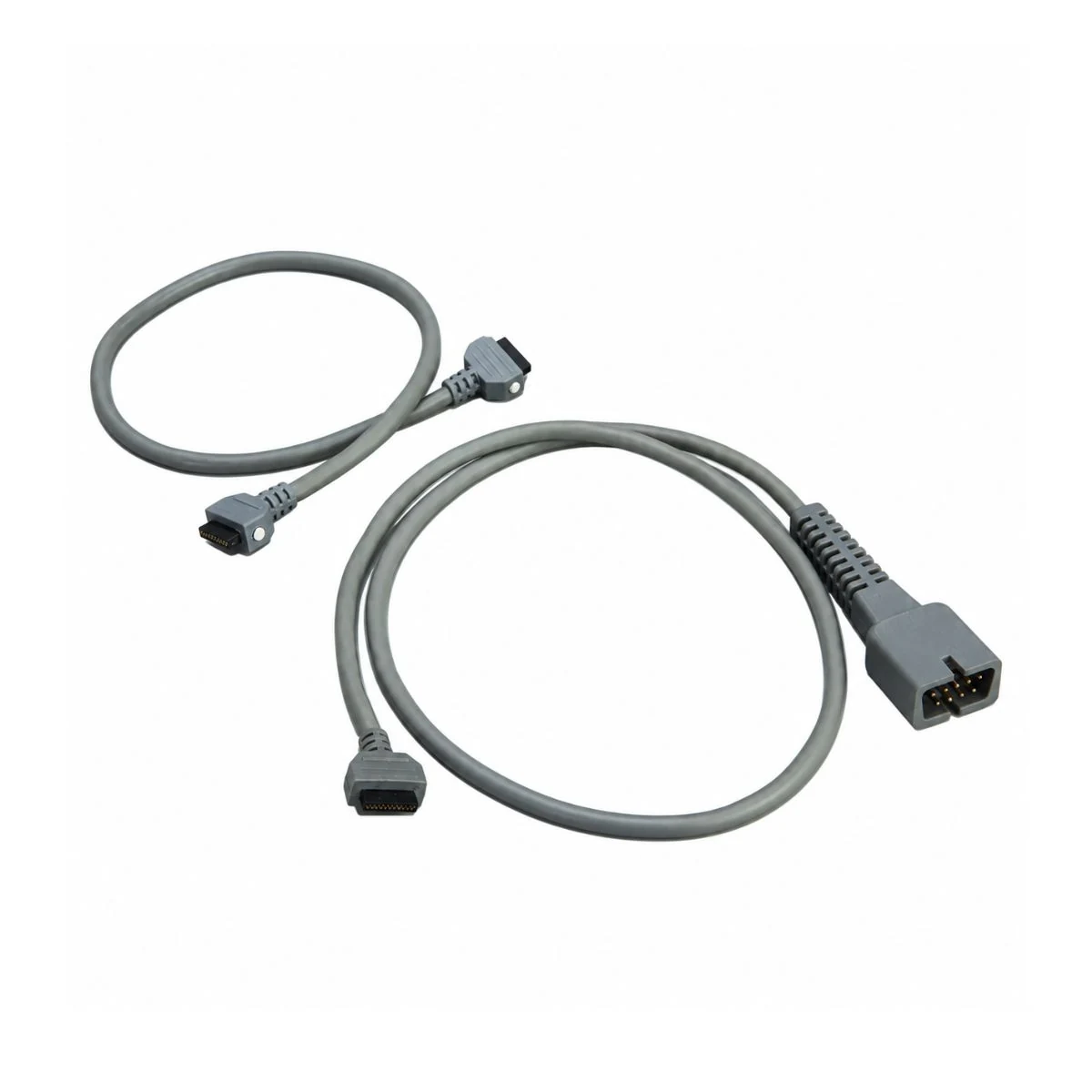 Construction close-up of Rectangular-interface medical cable harness