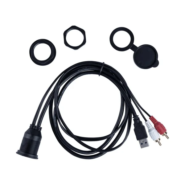 MXUSBA USB & RCA Panel-Mount Harness