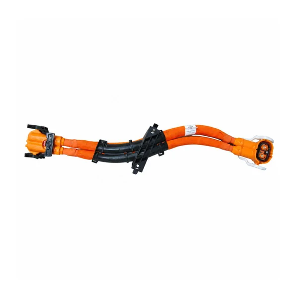 Orange Short-Lead Dual Large Plugs with Mounting Bracket Harness