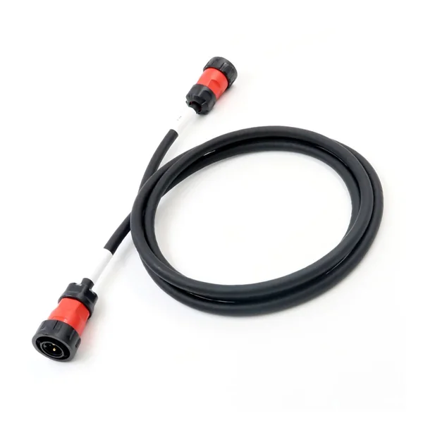 Circular Red Locking Ring Connector Double-Ended Harness