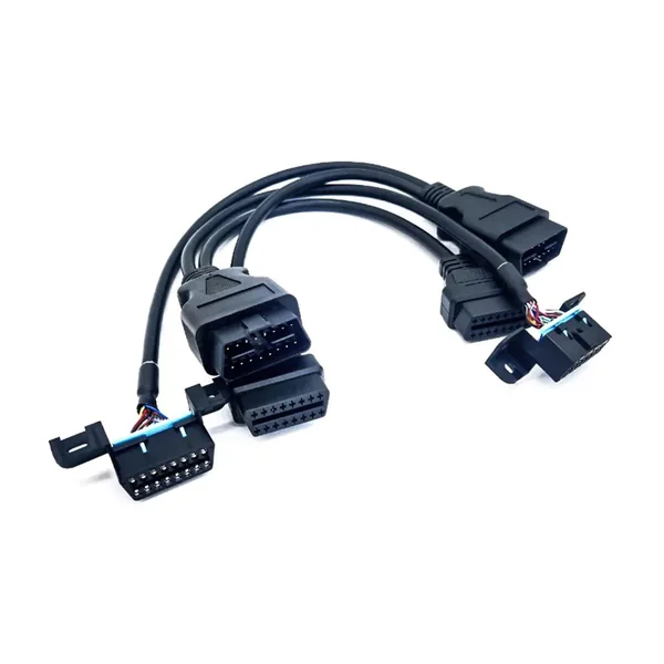 OBD-II Dual Mounting Plug 4-Port Diagnostic Harness