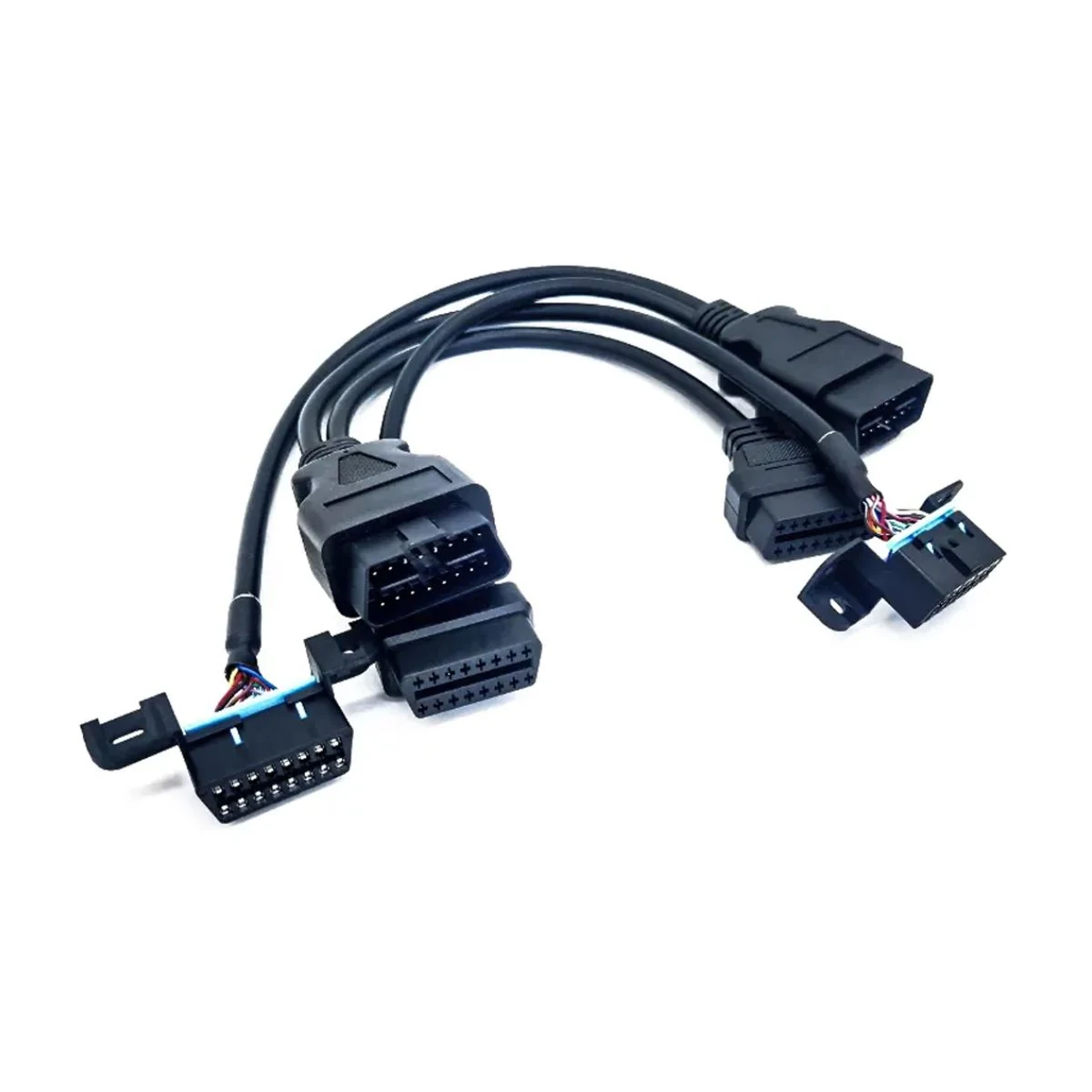 OBD-II Dual Mounting Plug 4-Port Diagnostic Harness
