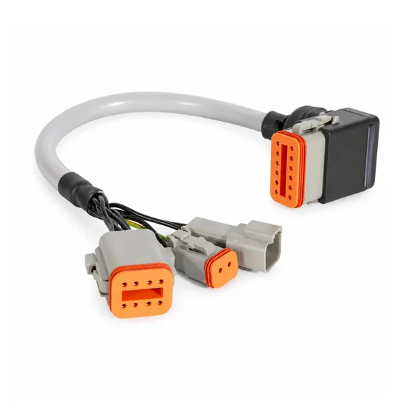 Multi-Pin Rectangular Connector 1-to-2 Jacketed Harness