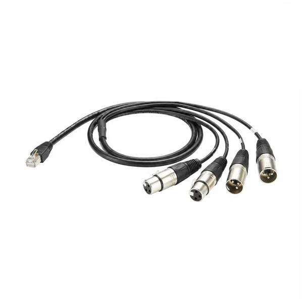 RJ45 to 4-Way XLR Audio Branch Harness