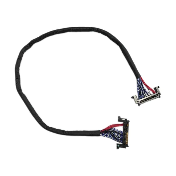 LVDS Dual Multi-Pin Connectors Jacketed Display Cable