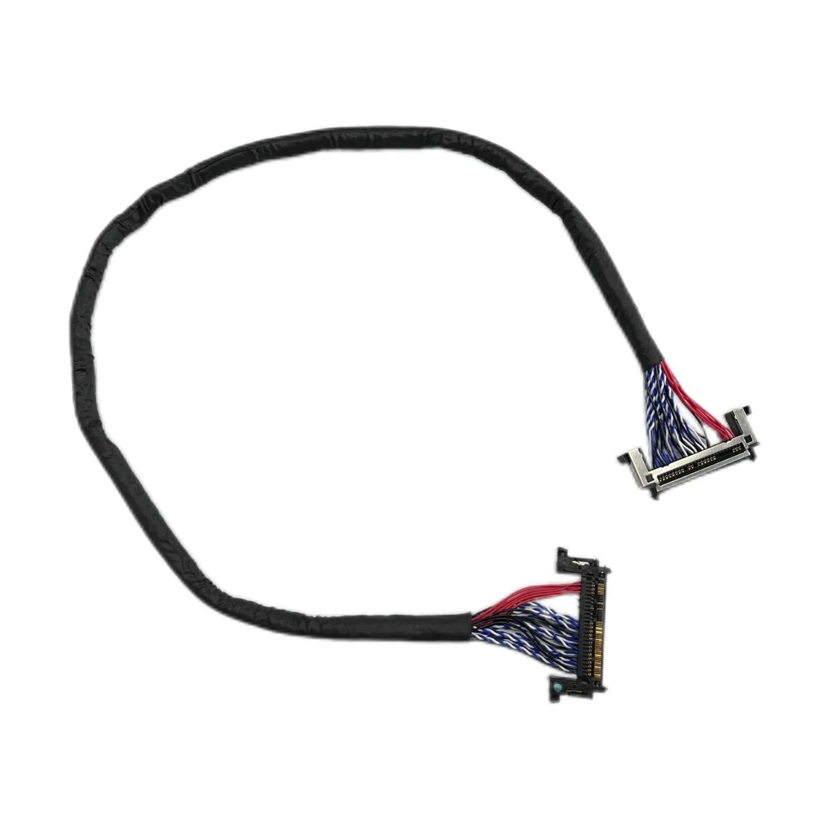 LVDS Dual Multi-Pin Connectors Jacketed Display Cable