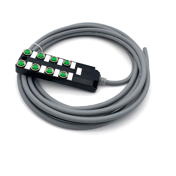M12 8-Way Sensor Distribution Box Harness