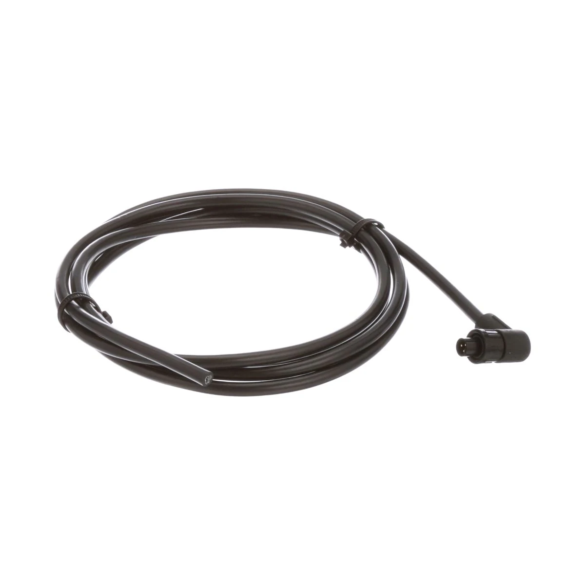 Construction close-up of 3-Pin Right-Angle Circular Connector Pigtail