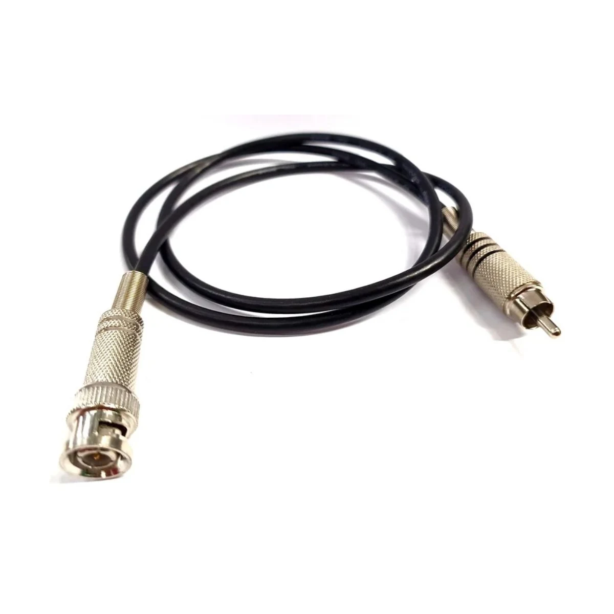 Construction close-up of BNC to RCA Coaxial Video Cable