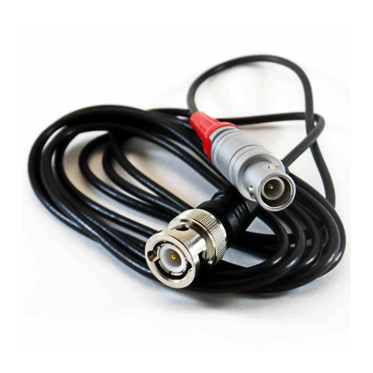 Construction close-up of STBTL BNC to Circular Connector Harness